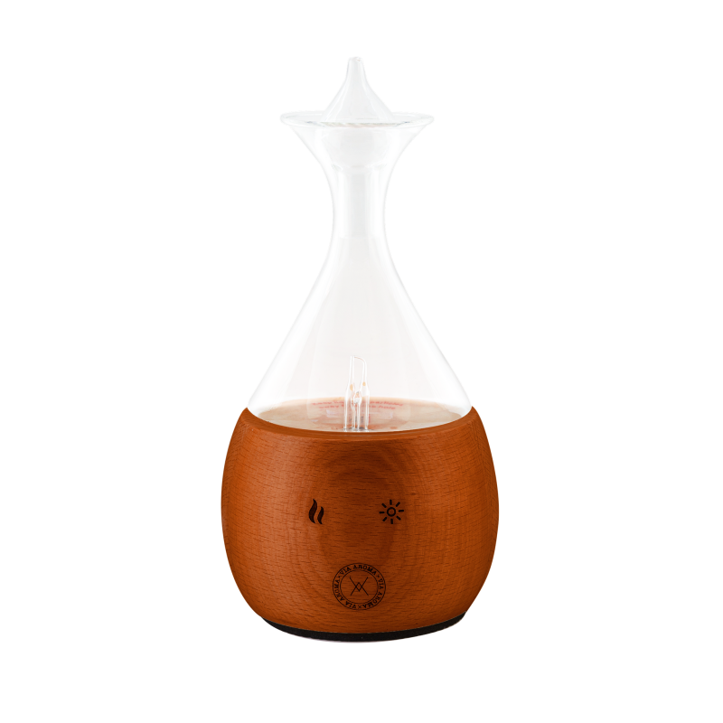 Dyfuzor szklany do olejków eterycznych LAMPA ALLADYNA Ciemny Buk