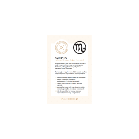 Zodiakalny Skorpion Autorska Mieszanka Olejków Eterycznych