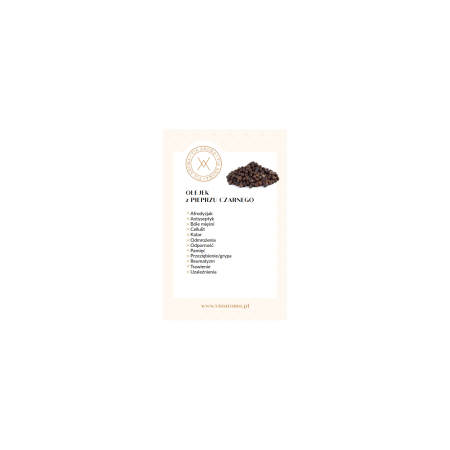 Naturalny Olejek Eteryczny z Pieprzu Czarnego