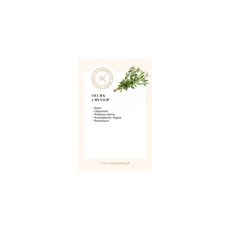 Olejek z Hyzopu Lekarskiego