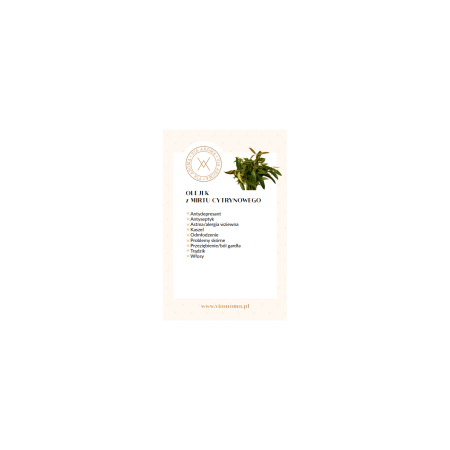 Naturalny Olejek Eteryczny z Mirtu Cytrynowego