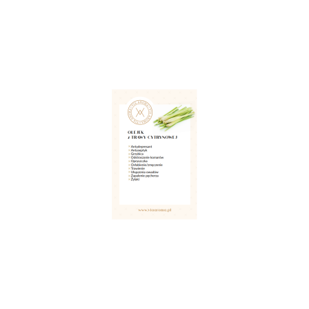 Naturalny Olejek Eteryczny z Trawy Cytrynowej