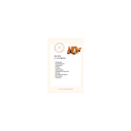 Naturalny Olejek Eteryczny z Kory Cynamonu